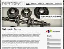 Tablet Screenshot of diecrest.com.au